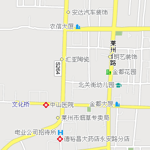 莱州市区地图【相关词_ 莱州地图】