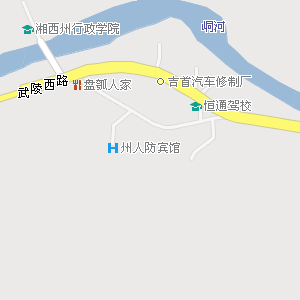 湖南湘西吉首地图,湖南吉首电子地图图片