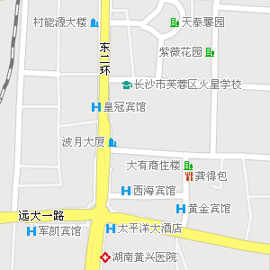 长沙市芙蓉区湘湖街道地图