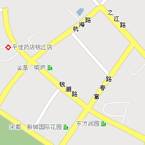 浙江省杭州市江干区地图