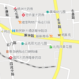 青岛市李沧区兴华路街道地图