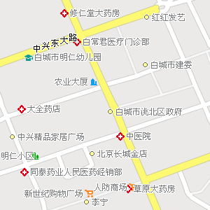 白城市洮北区海明街道地图图片