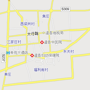 温县城区电子地图,温县城区地图