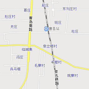 曹县城区电子地图