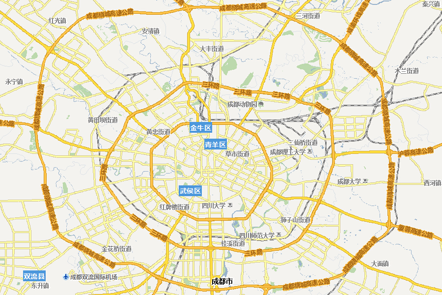 四川省成都市电子地图全图图片