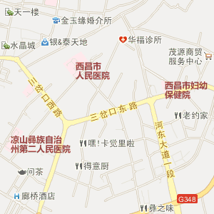四川凉山电子地图; 四川省电子地图 凉山州电子地图 西昌市电子图片