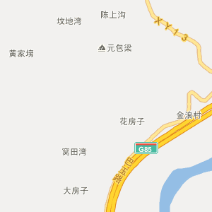 巴州区三江镇电子地图图片