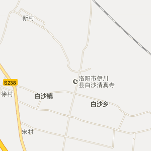 伊川县白沙乡电子地图图片