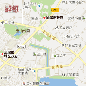 广东省 汕尾市 电子 地图 