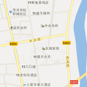 菏泽市郓城县电子地图图片