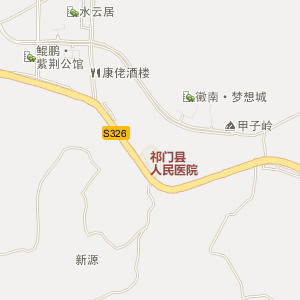 黄山祁门电子地图_中国电子地图网图片