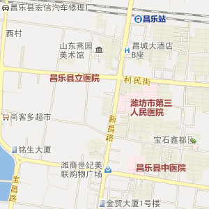 潍坊昌乐电子地图_中国电子地图网图片