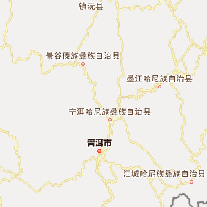 普洱市通信交通地图