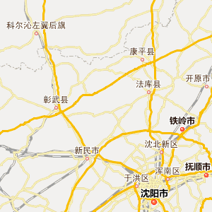 阜新县地图