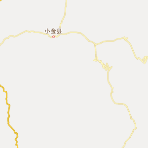 阿坝藏族羌族自治州小金县行政地图
