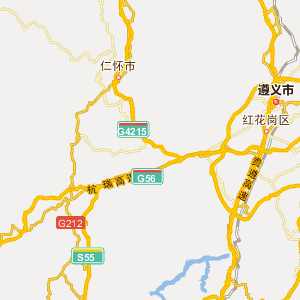 遵义市仁怀市行政地图