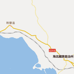 海北藏族自治州刚察县地图