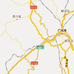 广元市昭化区地图