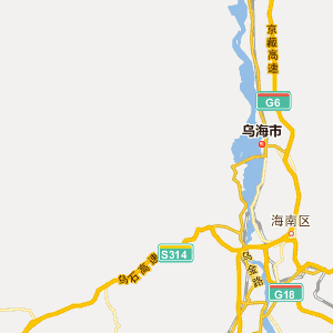 乌海市海南区地理地图