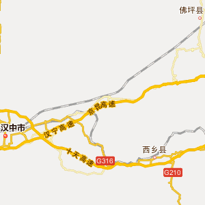 汉中市汉台区行政地图