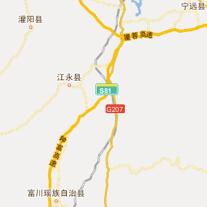 永州市蓝山县地图