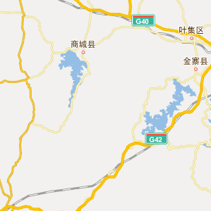 信阳市商城县地图