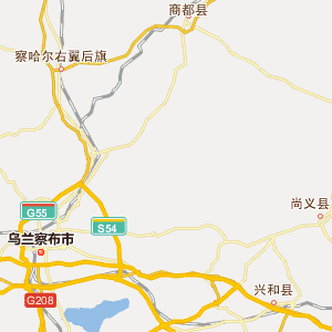 乌兰察布市察哈尔右翼前旗行政地图