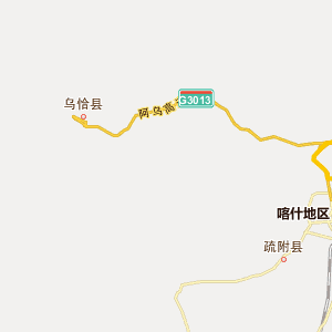 喀什地区疏附县地图