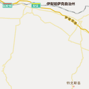 伊犁哈萨克自治州霍城县地理地图