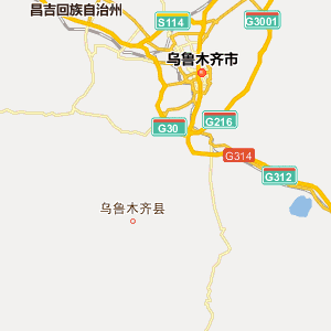 昌吉回族自治州昌吉市地理地图