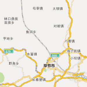 毕节市立交桥交通地图