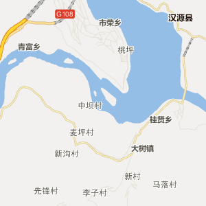 汉源大树行政地图_中国电子地图网图片