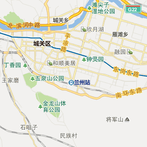 兰州22路上行公交线路