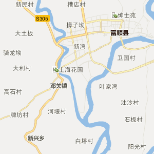 富顺县板桥镇行政地图