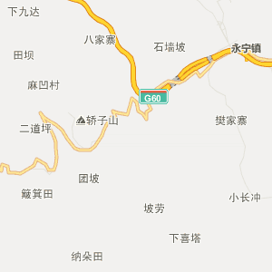 关岭县岗乌镇行政地图图片