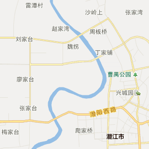 潜江市超市,便利店交通地图