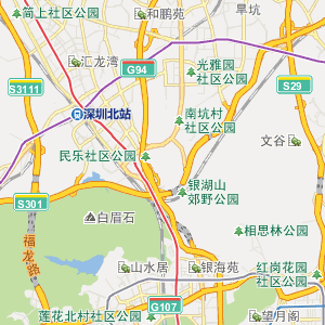 深圳行政地图