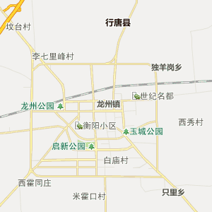 石家庄市行唐县行 地图 