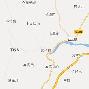 揭阳市揭西县行政地图