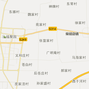 宁津县杜集镇行政地图图片
