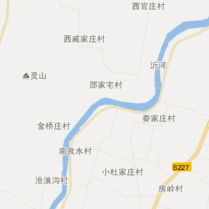 沂南县界湖镇行 地图 