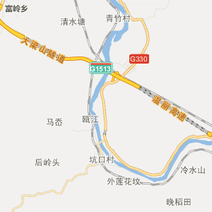 莲都富岭行政地图_中国电子地图网图片