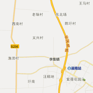 连云港市灌南县行地图