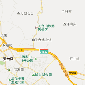 浙江行政地图 台州行政地图