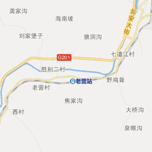 二道江区五道江镇行政地图