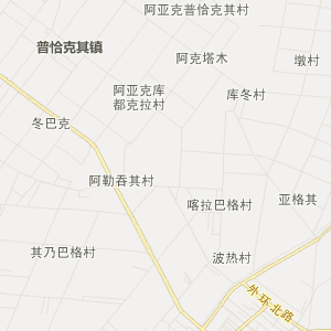 和田地区墨玉县地图
