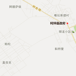 阿克苏地区柯坪县地图