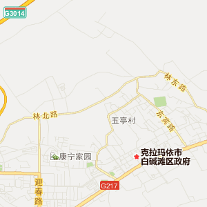 克拉玛依市白碱滩区地图