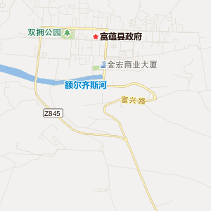 阿勒泰地区富蕴县地理地图