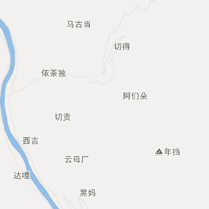 怒江傈僳族自治州贡山独龙族怒族自治县地图